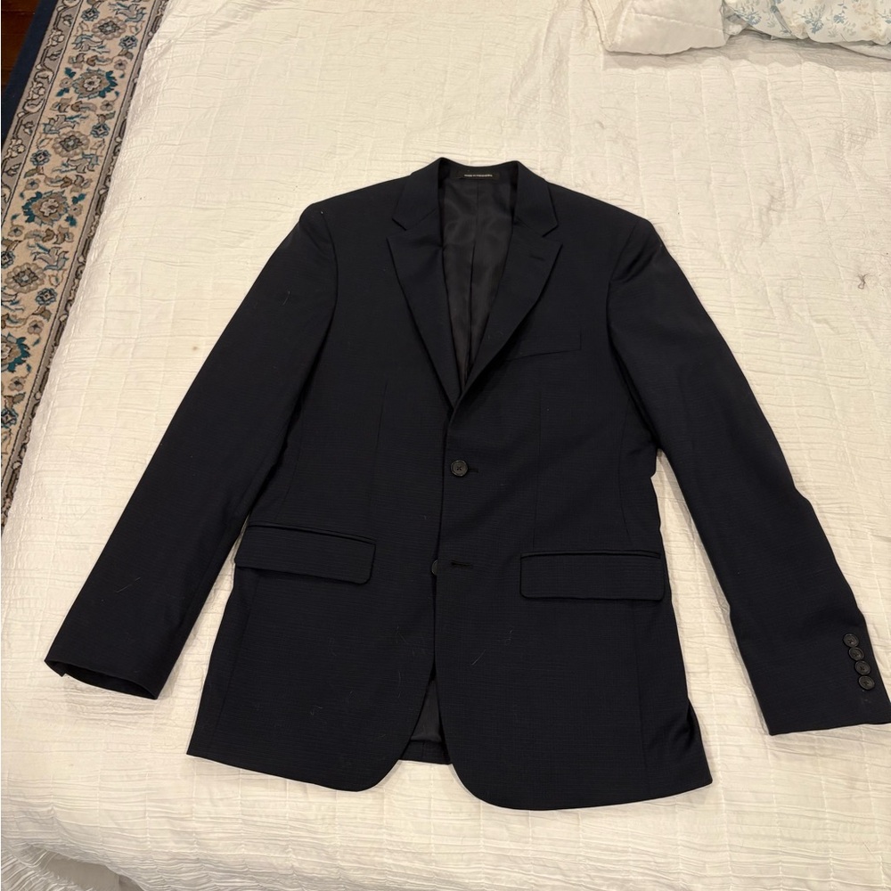 Kenneth Cole Slim Blue Suit: Suit Jacket and Pants with matching ties